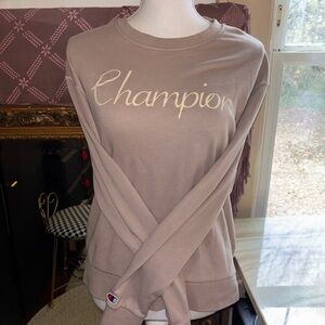Champion Women's Taupe Long Sleeve Top